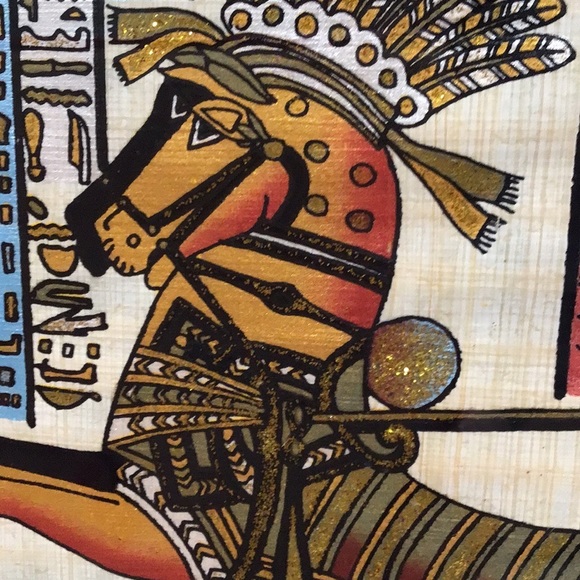 Papyrus Print‎ of Ramses the Great & The Gold of the Pharaohs Battle of Dapur - Picture 3 of 12